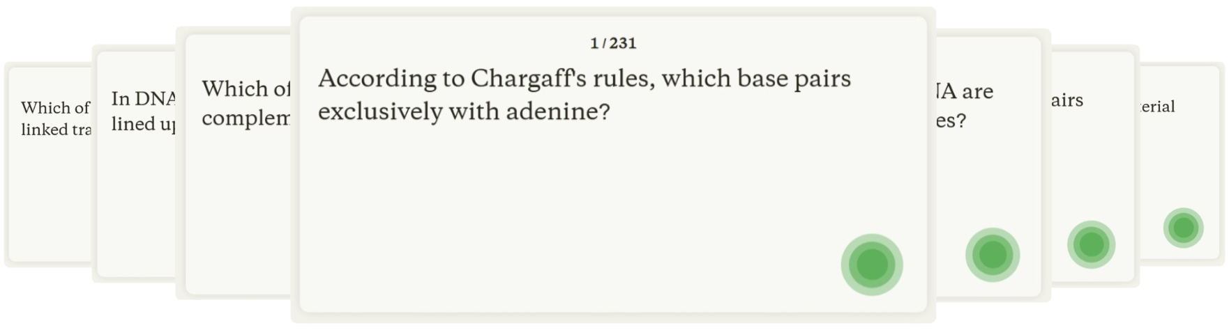 Practice Questions Interface